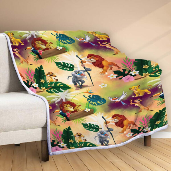 Plaid Disney Le Roi Lion 1002 Couverture Polaire Plaid Canapé – Image 2
