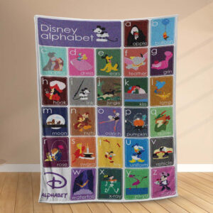 Plaid Alphabet Disney Couverture Polaire Plaid Canapé