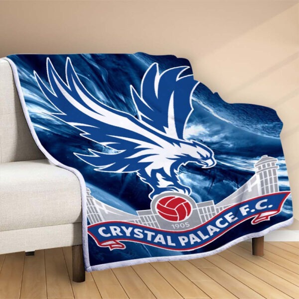 Plaid Crystal Palace Football Club 13 Couverture Polaire Plaid Canapé – Image 2