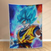 Plaid Dragon Ball Super Saiyen Couverture Polaire Plaid Canapé