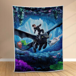 Plaid Dragons Comment entraîner son dragon Couverture Polaire Plaid Canapé