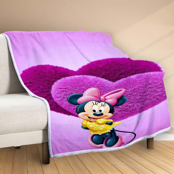 Plaid Disney Minnie Mouse 1003 Couverture Polaire Plaid Canapé – Image 2