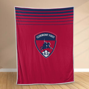 Plaid Clermont Foot FC 5 Couverture Polaire Plaid Canapé