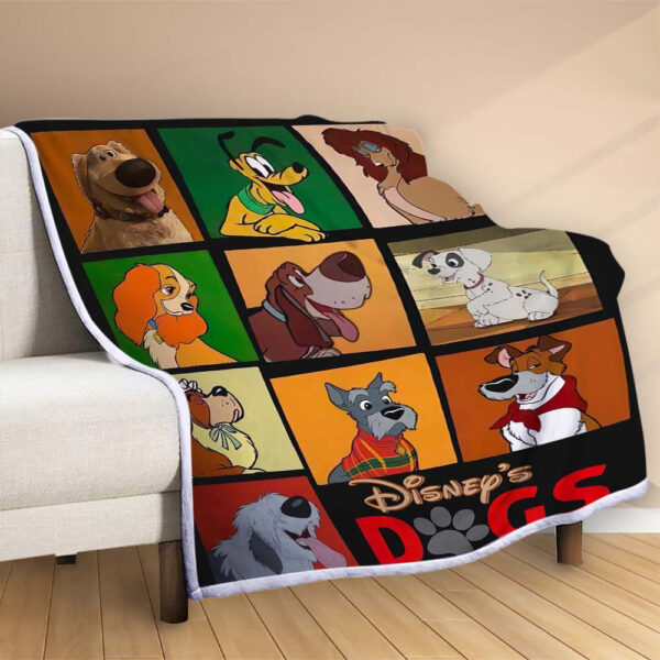 Plaid Chiens Disney Couverture Polaire Plaid Canapé – Image 2