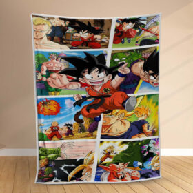 Plaid Dragon Ball Son Goku 1019 Couverture Polaire Plaid Canapé