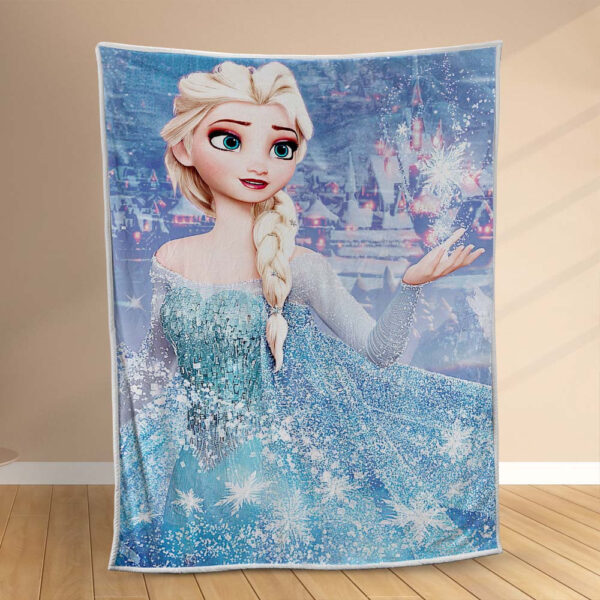 Plaid Elsa Disney Princesse Frozen La Reine des neiges 1001 Couverture Polaire Plaid Canapé