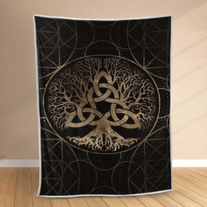 Plaid Arbre de vie celtique Couverture Polaire Plaid Canapé