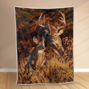 Plaid Famille de cerfs Couverture Polaire Plaid Canapé