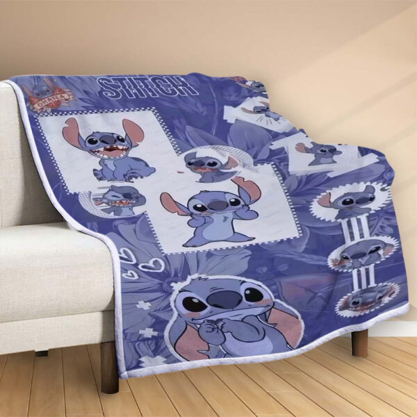 Plaid Disney Stitch 1002 Couverture Polaire Plaid Canapé – Image 2