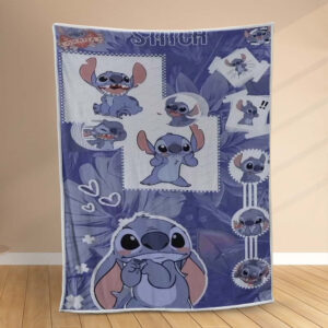 Plaid Disney Stitch 1002 Couverture Polaire Plaid Canapé