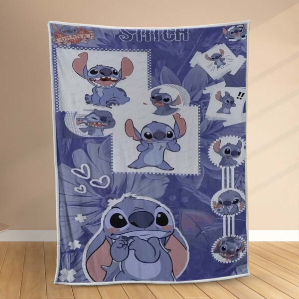 Plaid Disney Stitch 1002 Couverture Polaire Plaid Canapé