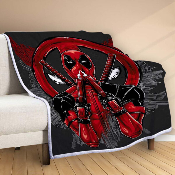 Plaid DeadPool 1001 Couverture Polaire Plaid Canapé – Image 2