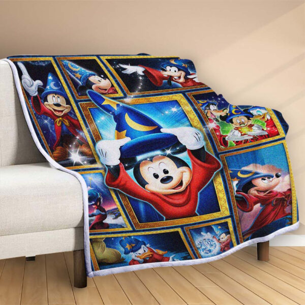 Plaid Disney Mickey Mouse Magie Couverture Polaire Plaid Canapé – Image 2