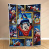 Plaid Disney Mickey Mouse Magie Couverture Polaire Plaid Canapé