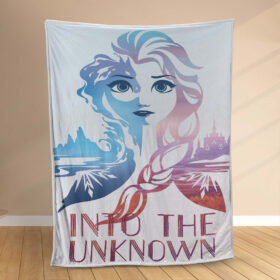 Plaid Elsa Frozen Disney dans l’inconnu Couverture Polaire Plaid Canapé