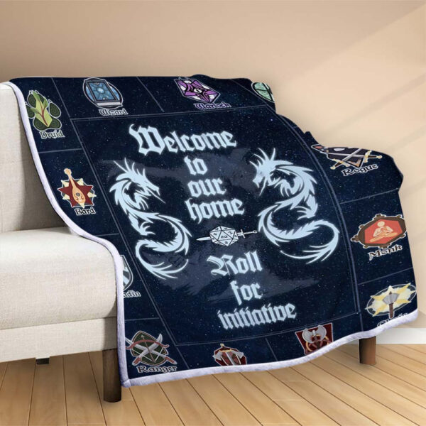 Plaid Dungeons & Dragons Bienvenue chez nous DD01 Couverture Polaire Plaid Canapé – Image 2