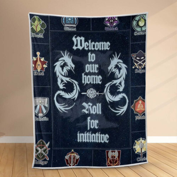 Plaid Dungeons & Dragons Bienvenue chez nous DD01 Couverture Polaire Plaid Canapé