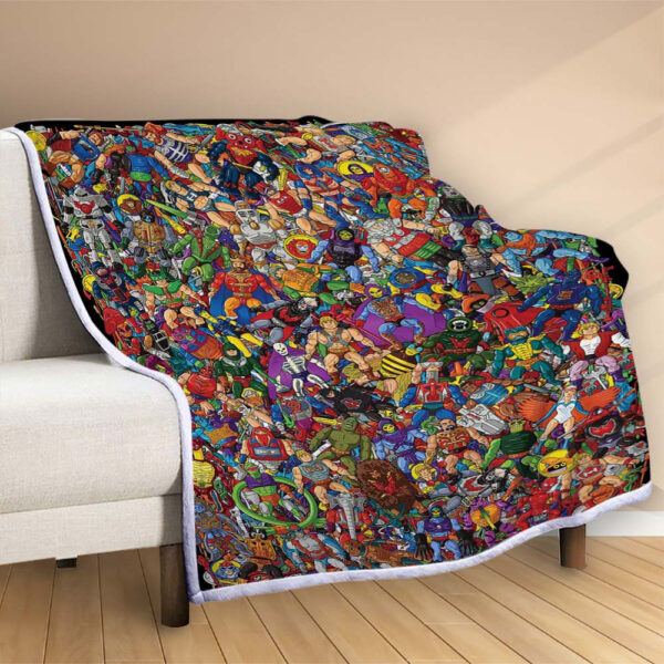 Plaid He-Man Tous les personnages 1003 Couverture Polaire Plaid Canapé – Image 2