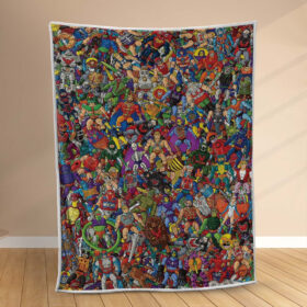 Plaid He-Man Tous les personnages 1003 Couverture Polaire Plaid Canapé