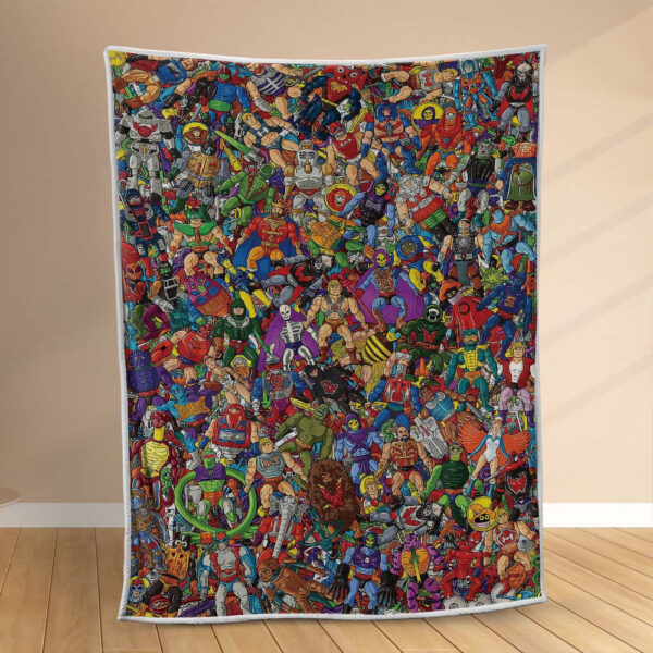 Plaid He-Man Tous les personnages 1003 Couverture Polaire Plaid Canapé