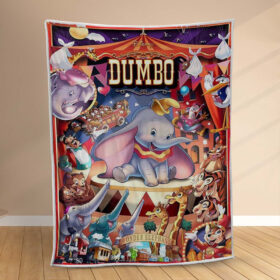 Plaid Dumbo 18 Couverture Polaire Plaid Canapé