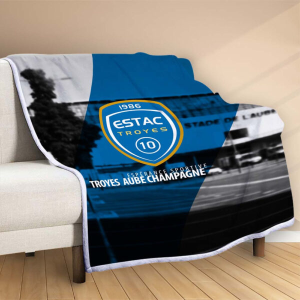 Plaid ESTAC Troyes 1 Couverture Polaire Plaid Canapé – Image 2