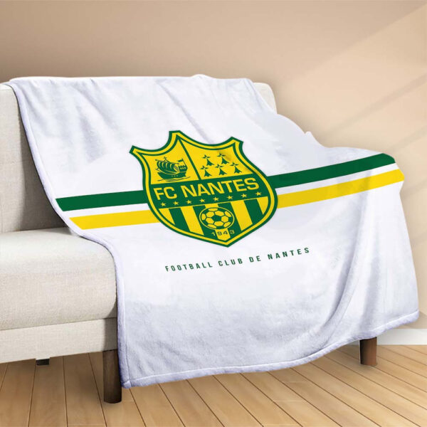 Plaid FC Nantes 5 Couverture Polaire Plaid Canapé – Image 2