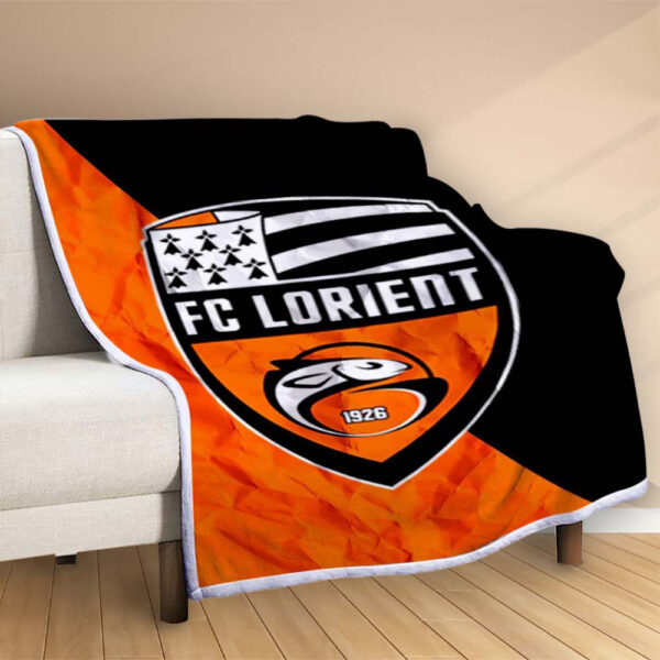 Plaid FC Lorient 6 Couverture Polaire Plaid Canapé – Image 2
