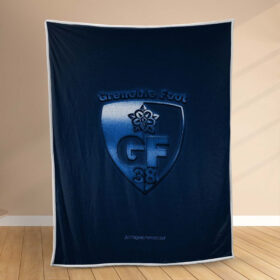 Plaid GF 38 Grenoble Foot 38 FC 2 Couverture Polaire Plaid Canapé
