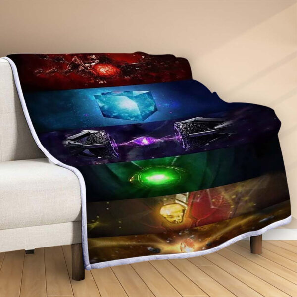Plaid Gemmes infinies dans Marvel Couverture Polaire Plaid Canapé – Image 2