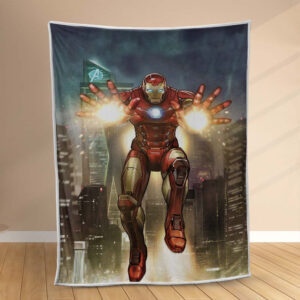 Plaid Ironman Avengers Marvel 105 Couverture Polaire Plaid Canapé