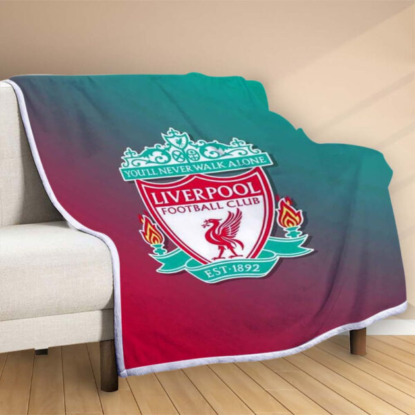 Plaid FC Liverpool 3 Couverture Polaire Plaid Canapé – Image 2