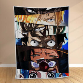 Plaid Luffy et tous les personnages 1003 Couverture Polaire Plaid Canapé