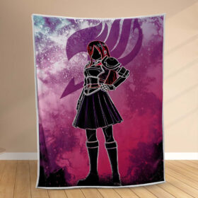 Plaid Fairy Tail Erza Scarlet Âme de Titania Couverture Polaire Plaid Canapé