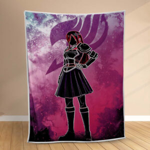 Plaid Fairy Tail Erza Scarlet Âme de Titania Couverture Polaire Plaid Canapé