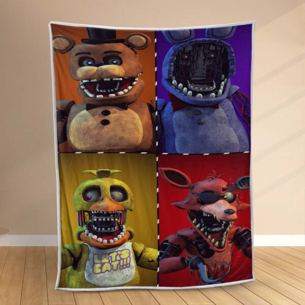 Plaid Five nights at Freddy Couverture Polaire Plaid Canapé