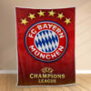 Plaid FC Bayern München FCB02 Couverture Polaire Plaid Canapé