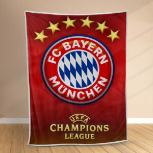 Plaid FC Bayern München FCB02 Couverture Polaire Plaid Canapé