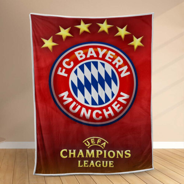 Plaid FC Bayern München FCB02 Couverture Polaire Plaid Canapé