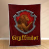 Plaid Harry Potter Gryffondor Couverture Polaire Plaid Canapé
