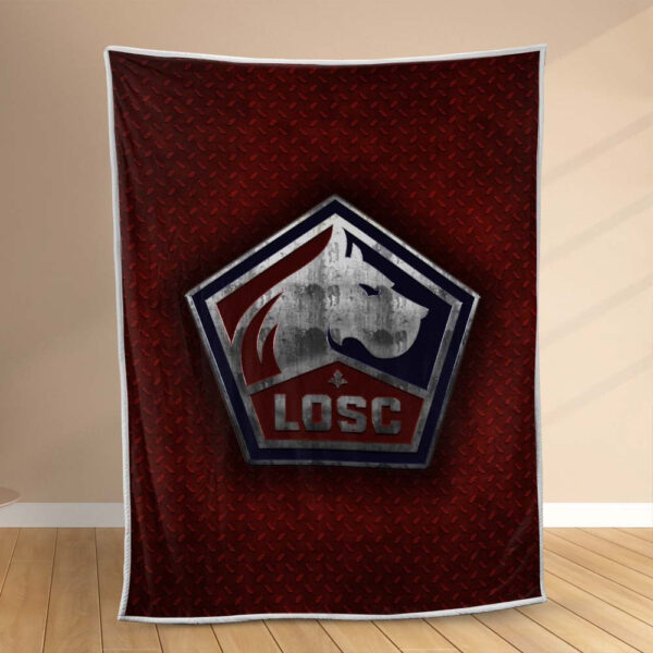 Plaid LOSC Lille OSC FC 10 Couverture Polaire Plaid Canapé
