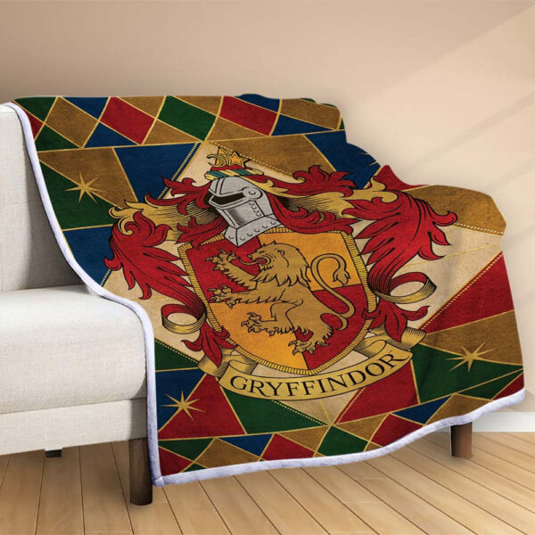 Plaid Gryffondor Harry Potter 2 Couverture Polaire Plaid Canapé – Image 2