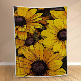 Plaid Floral Fleurs 02 Couverture Polaire Plaid Canapé