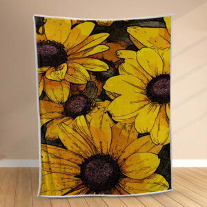Plaid Floral Fleurs 02 Couverture Polaire Plaid Canapé
