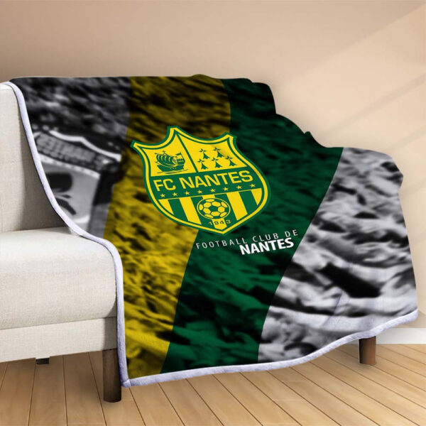 Plaid FC Nantes 6 Couverture Polaire Plaid Canapé – Image 2