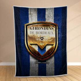 Plaid Girondins de Bordeaux 10 Couverture Polaire Plaid Canapé