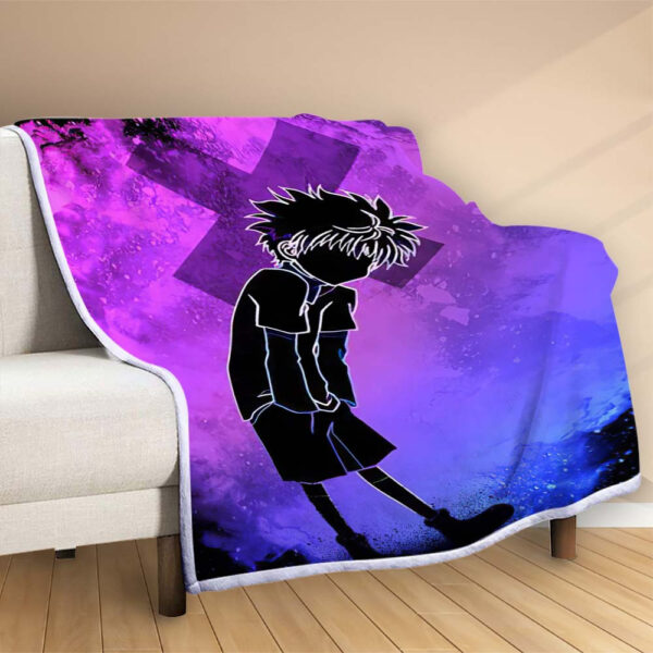 Plaid Killua HunterXHunter Soul 1001 Couverture Polaire Plaid Canapé – Image 2