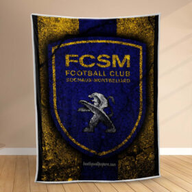 Plaid FSCM FC Sochaux-Montbéliard 3 Couverture Polaire Plaid Canapé