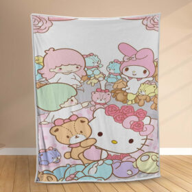 Plaid Hello Kitty 1003 Couverture Polaire Plaid Canapé