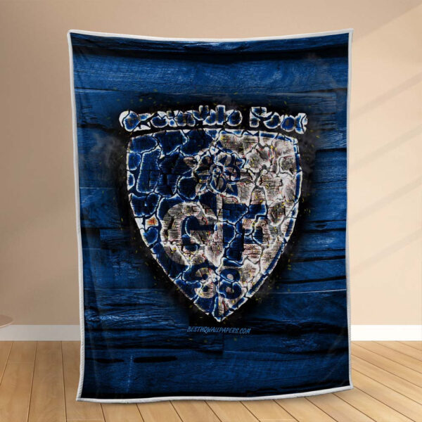 Plaid GF 38 Grenoble Foot 38 FC 3 Couverture Polaire Plaid Canapé